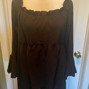 Elegant Black Women's Top